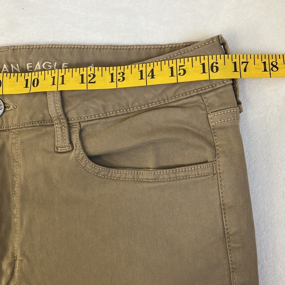 American Eagle Outfitters Women’s Khaki Hi-Rise Jeggings - Picture 4 of 8